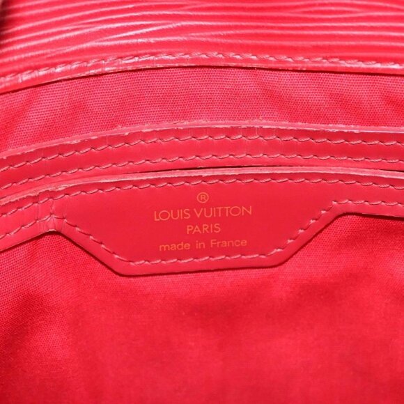 LOUIS VUITTON Epi Sac Plat PM Hand Bag Red - Picture 11 of 15
